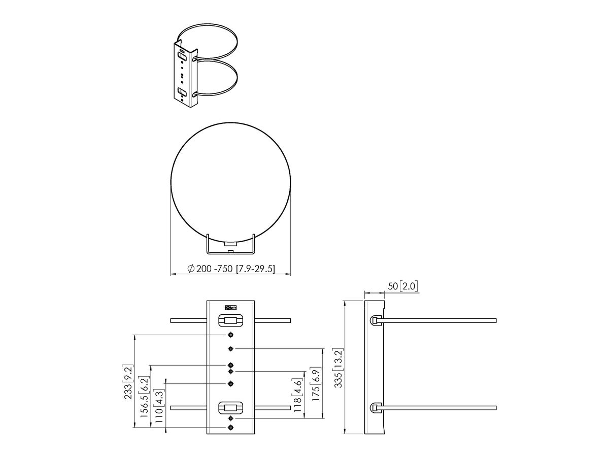 PFA 9145 - Pince pour colonne Connect-it