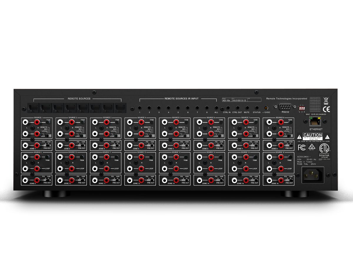 AD-16x - 16x16 Amplificateur de zones