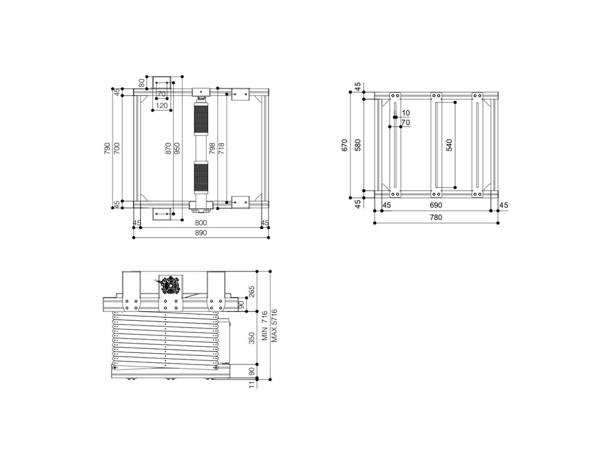 PPL 2500 - Projektor Liftsystem