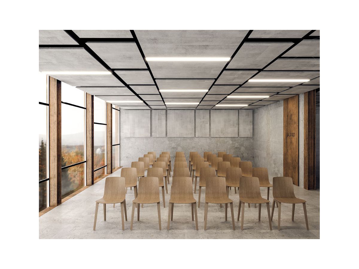 SURFACE acoustic wall - fiber black - 60x120cm Baffel suspension