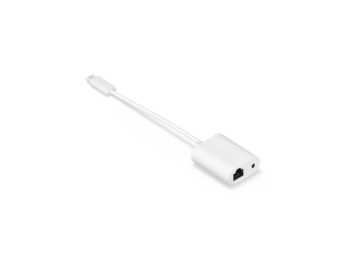 Era Combo Adapter - Line-In / RJ-45, White