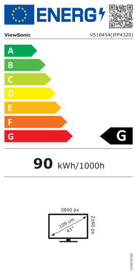 Energy label 90701020