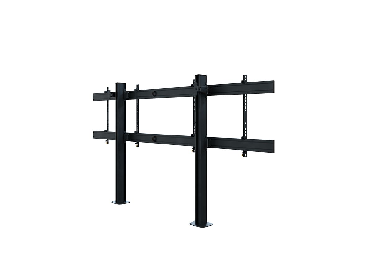 CPS Floor-Wall Dual 75 - 86 Zoll - Standsystem Boden-Wand fur 2 Displays 75