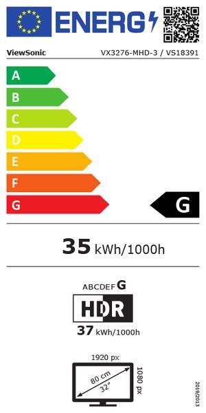 Étiquette énergétique 90701110