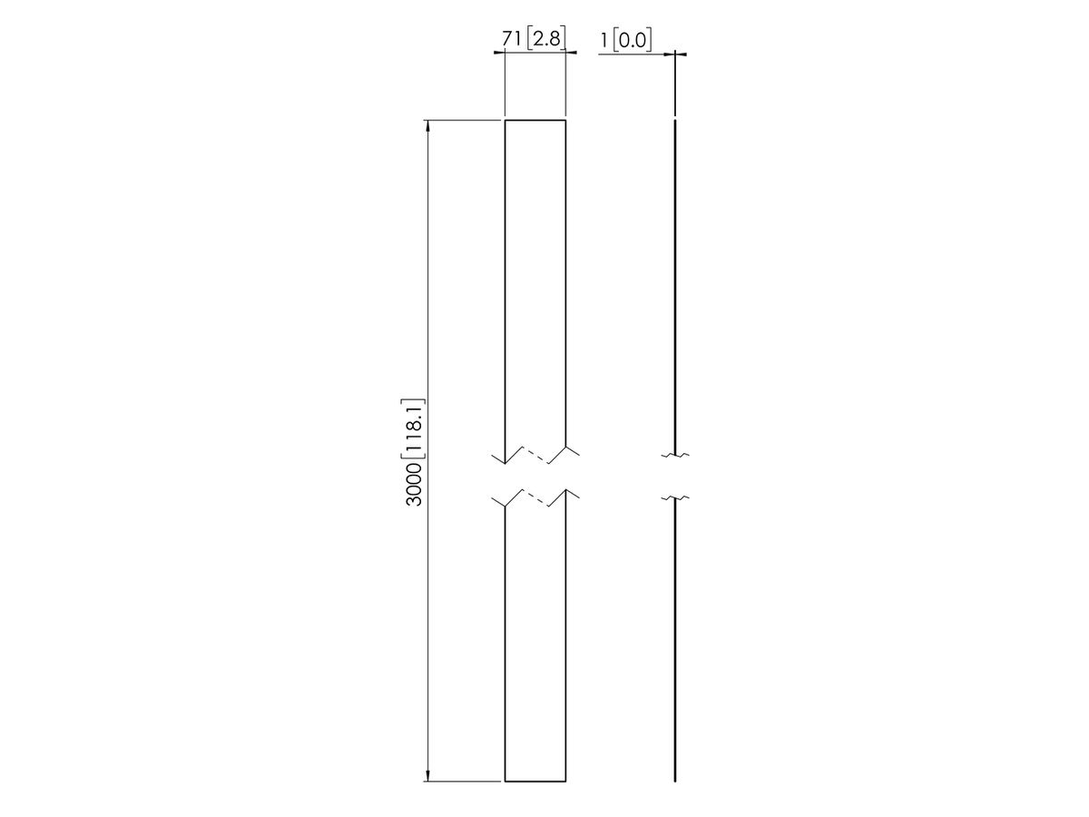 PFA 9107 - Couverture de profil pour PUC25xx, blanc